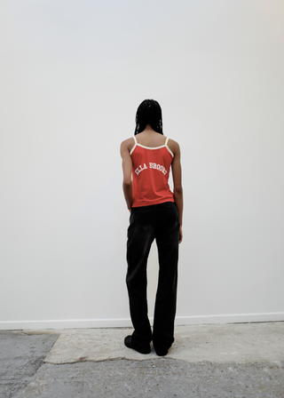 T-shirt in red with off-white trim