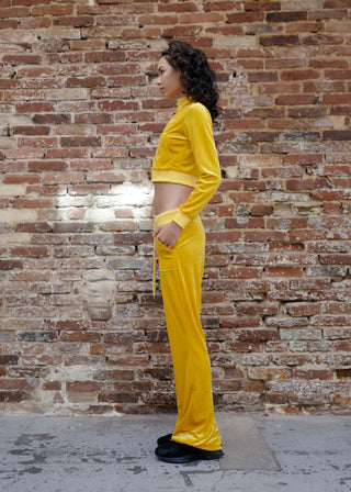 Velour Jogger - Yellow